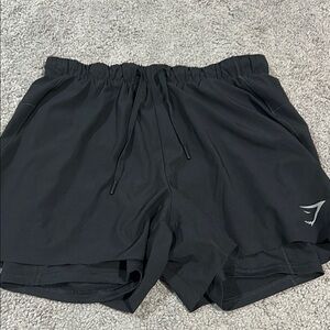 Women’s Gym Shark Black Athletic Shorts